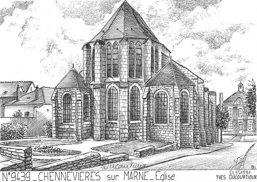 N 94039 - CHENNEVIERES SUR MARNE - église